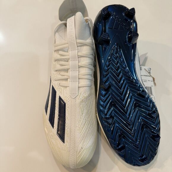 Adidas Adizero Primeknit PK White Navy Blue Mens Football Cleats  SZ 10.5 GV9624 main image 6